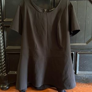 Lane Bryant peplum top with tie waist - size 28